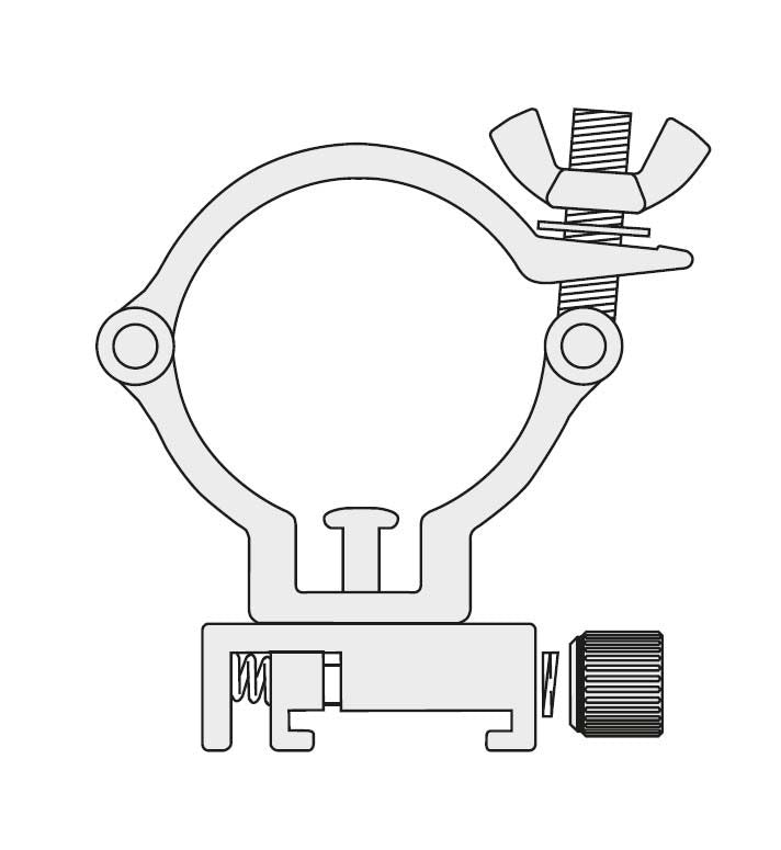 Deko-Light D Line Truss Adapter Silber