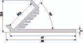 Deko-Light Winkel-Profil 45° AV-01-20 eloxiert