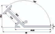 Deko-Light Winkel-Profil 135° AV-02-20 eloxiert