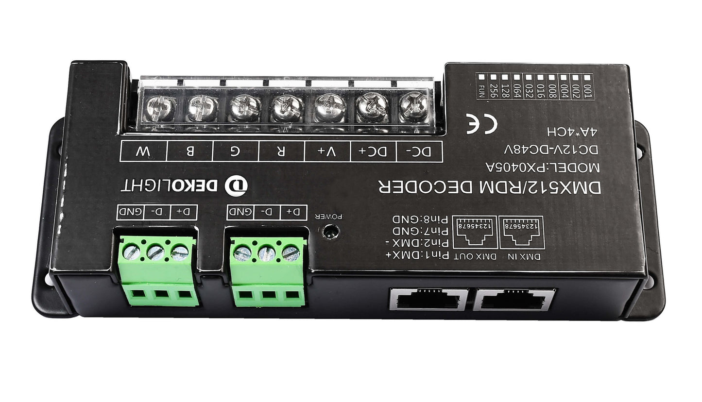 Deko-Light 4 Kanal LED DMX Dimmer 12-48V Schwarz