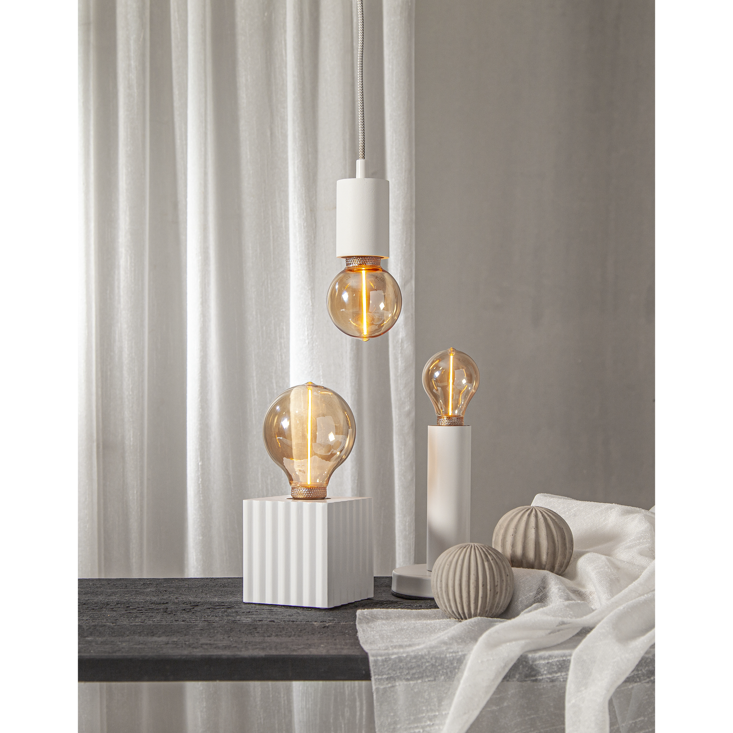 LED-Decoration ''One'', E27, 1800K, 100LM, 230V/2W, 3-Stufig dimmbar, Bernstein