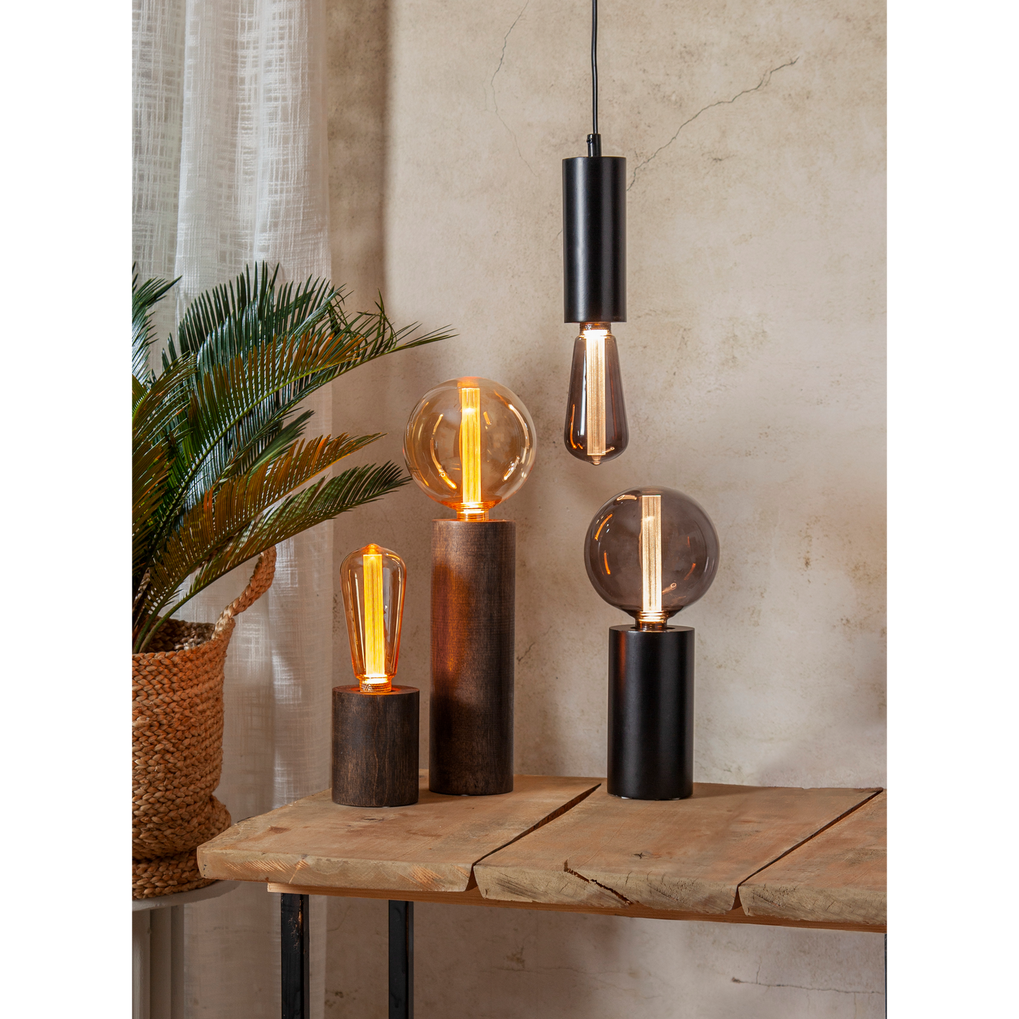 LED-Lampe ''Soft Glow'', E27, 1700K, 80 Ra, 45lm, 12,5x16,4cm, 2W, Amber
