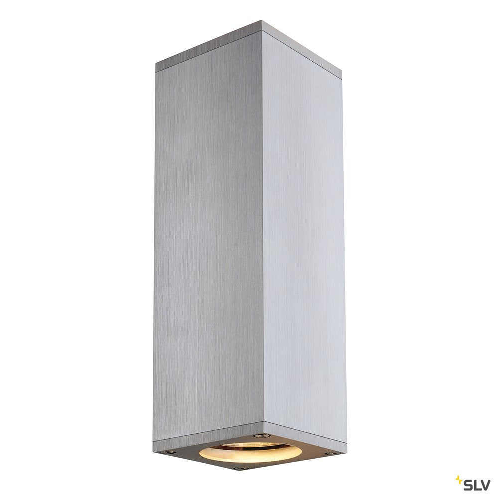 SLV THEO UP/DOWN, QPAR51, Wandleuchte, alu gebürstet, max. 2x50W