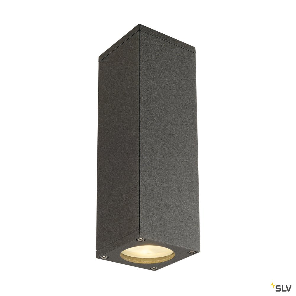 SLV THEO UP/DOWN, QPAR51, Wandleuchte, anthrazit, max. 2x50W, IP44