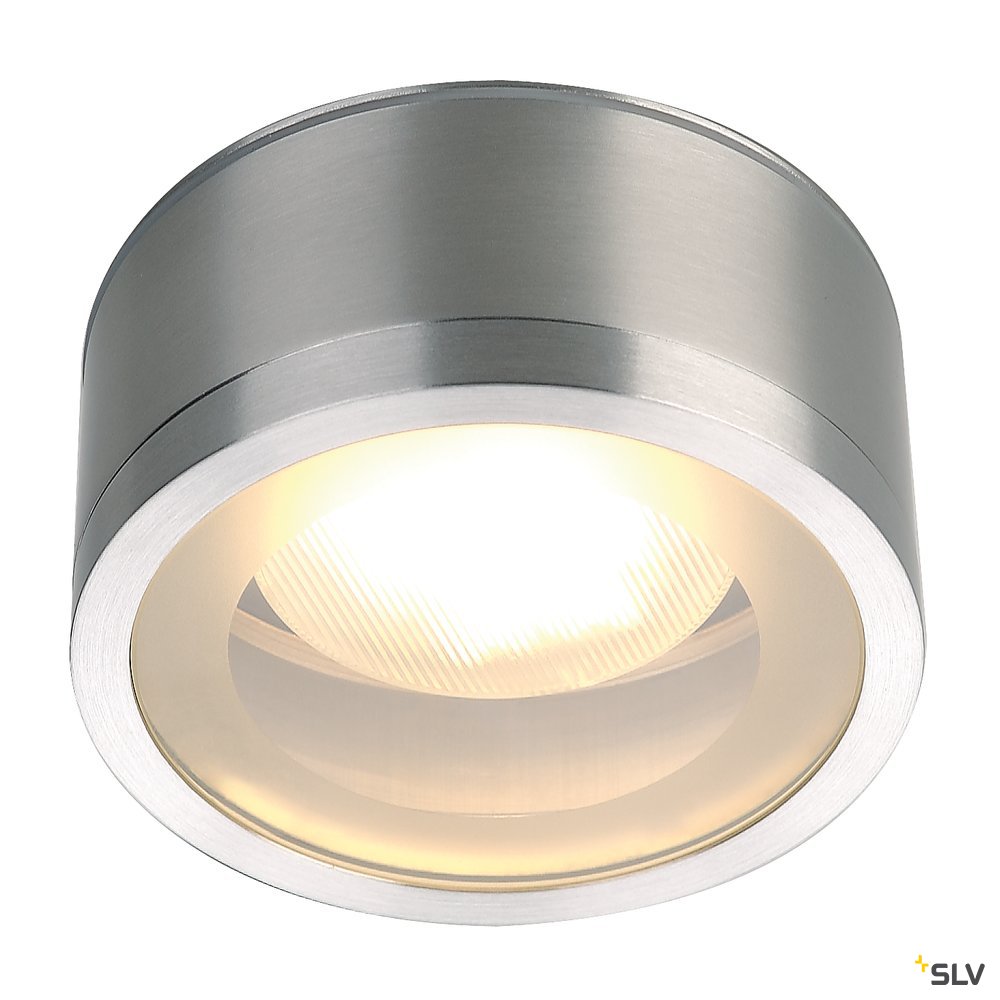 SLV ROX CEILING OUT, TCR-TSE, Outdoor Deckenleuchte, alu gebürstet, max. 11W, IP44
