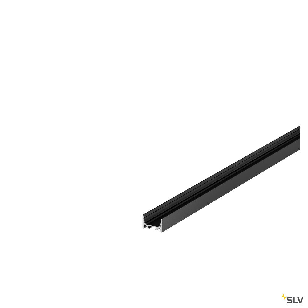 SLV GRAZIA 20 LED Aufbauprofil, flach, glatt, 1m, schwarz