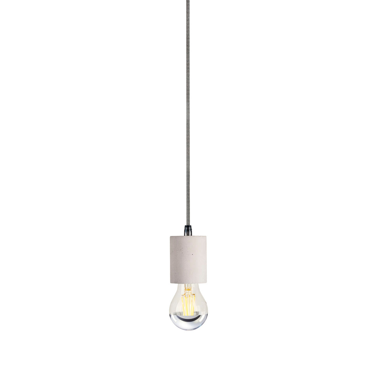 SLV FITU E27 Pendelleuchte, Beton, 5m Kabel mit offenem Kabelend, max. 60W