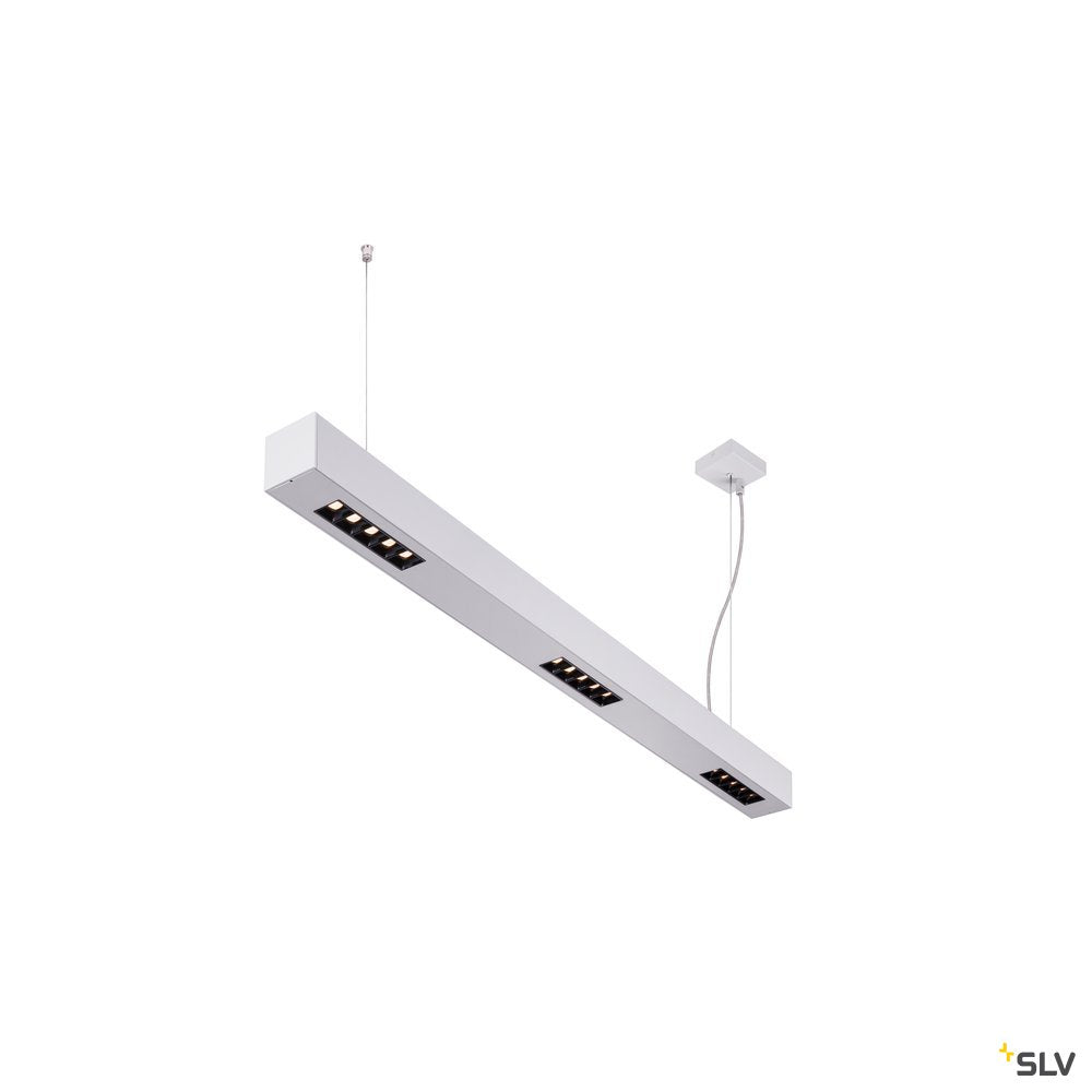 SLV Q-LINE PD, LED Indoor Pendelleuchte, 1m, BAP, silber, 3000K