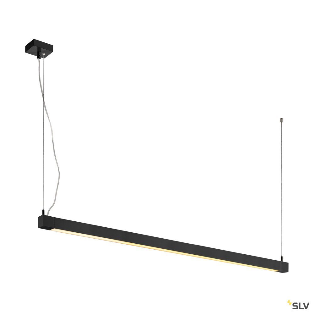 SLV OPEN GRILL LED, Single Twist Pendelleuchte, 1200mm, schwarz