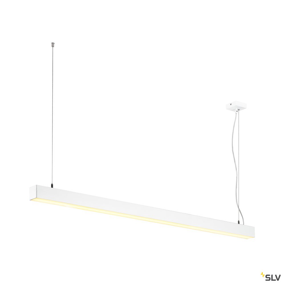 SLV Q-LINE DALI SINGLE LED, Pendelleuchte, dimmbar, 1500mm, weiss