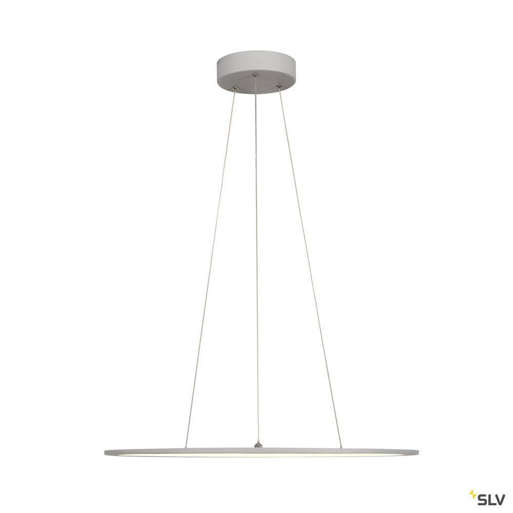 SLV LED PANEL ROUND, Pendelleuchte , silbergrau, 360LED, 40W, dimmbar 1-10V, 4000K