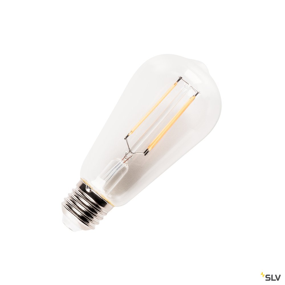 SLV LED Leuchtmittel, ST58, E27, 7,1W, 2700K, 330°, clear
