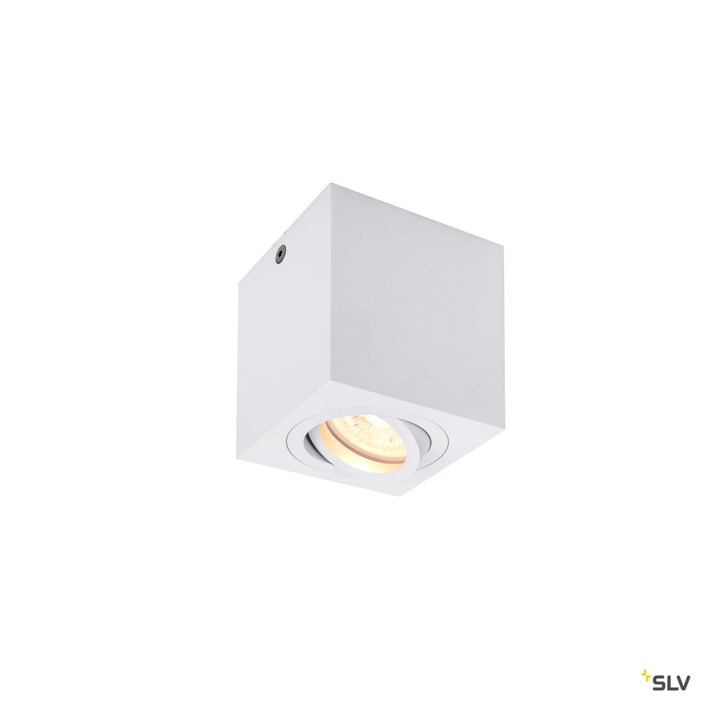 SLV TRILEDO Single, Indoor Deckenaufbauleuchte, QPAR51, weiß, max 10W