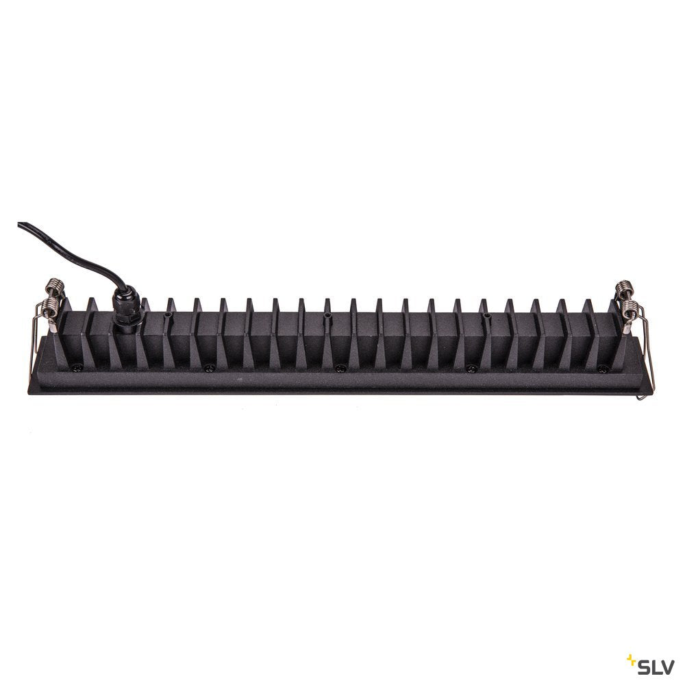 SLV MILANDO DL, LED Indoor Deckeneinbauleuchte, schwarz, 3000K, 1700lm