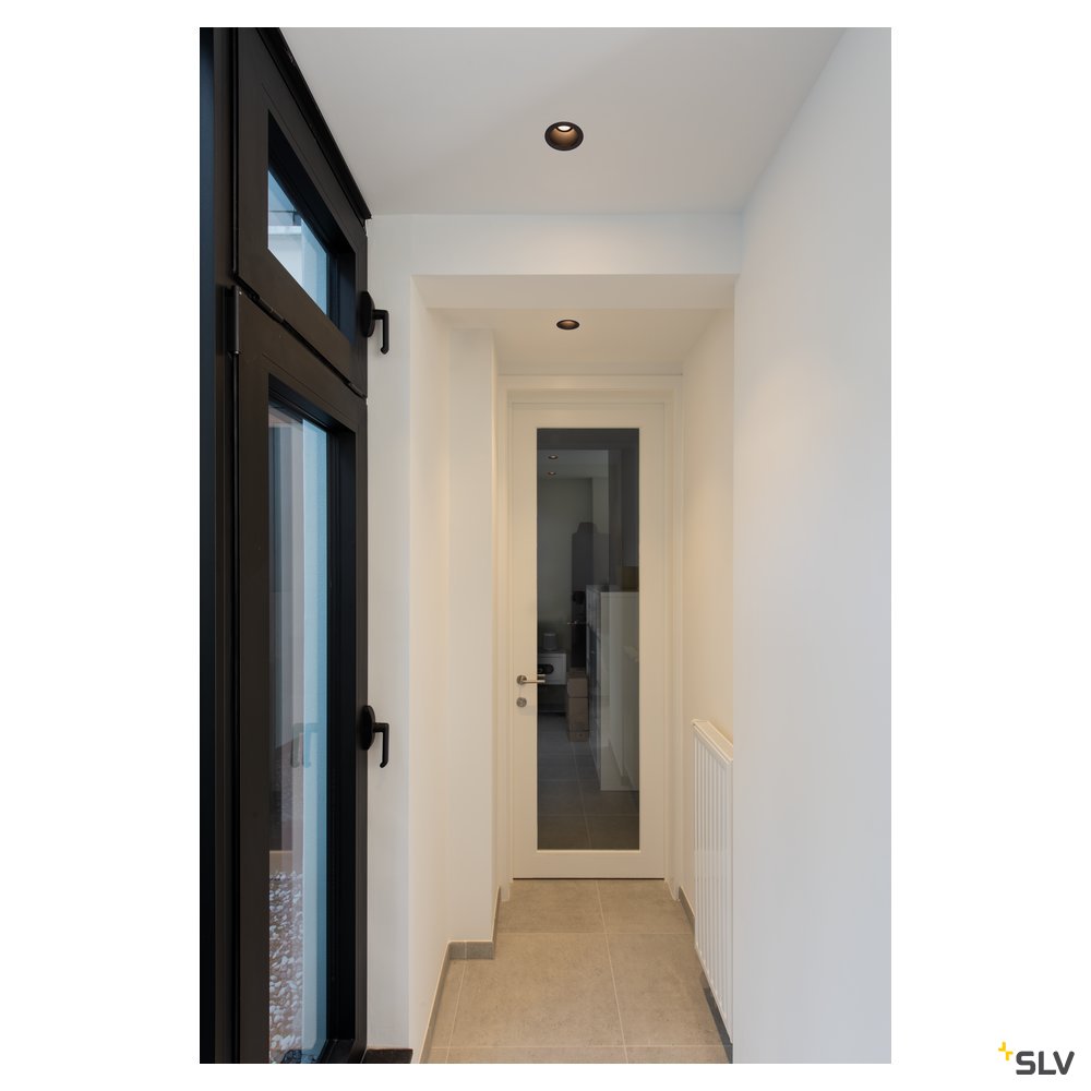 SLV HORN MAGNA LED Outdoor Deckeneinbauleuchte schwarz 3000K 25°