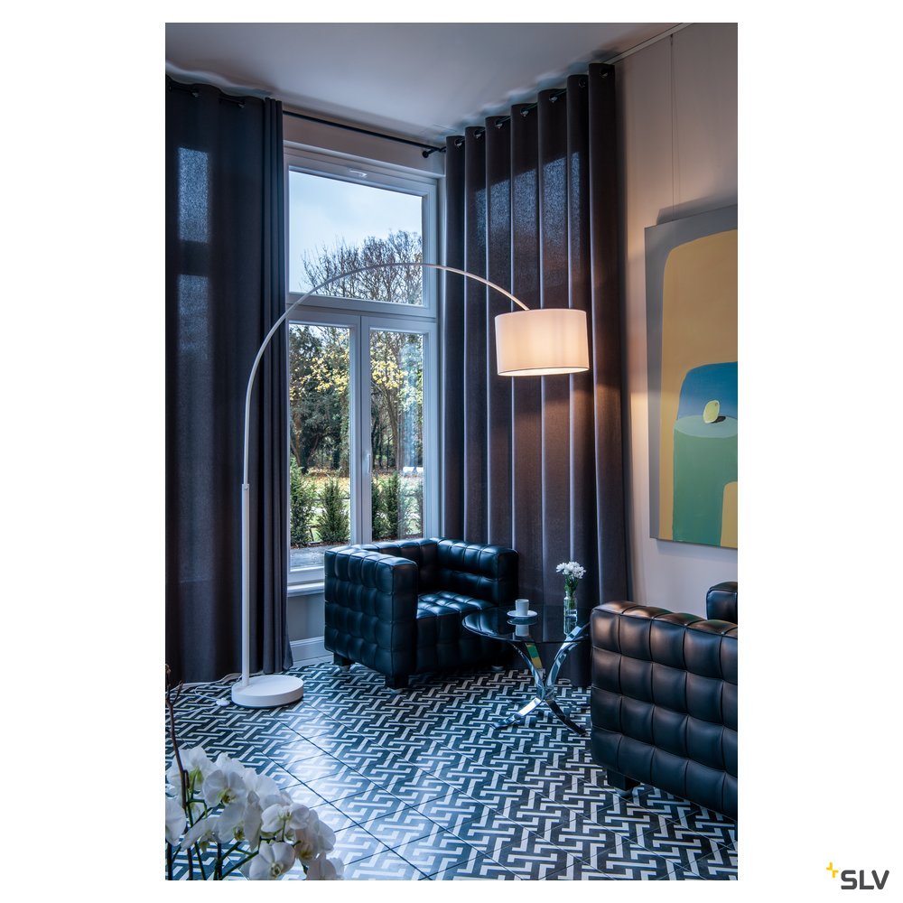 SLV FENDA Leuchtenschirm, D455/H280, weiss