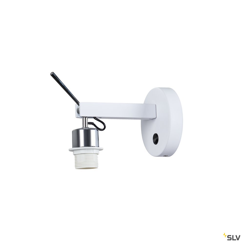 SLV FENDA E27 Indoor Wandaufbauleuchte weiß ohne Schirm