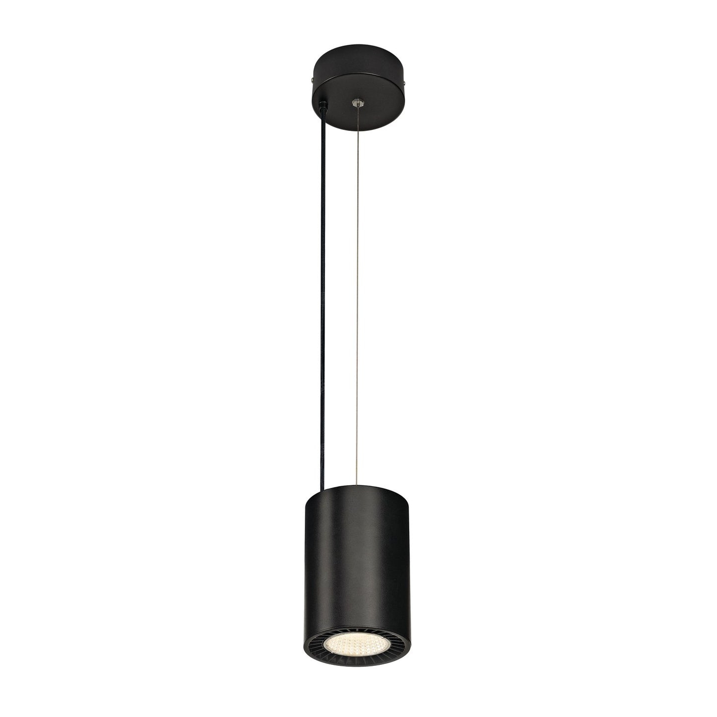 SLV SUPROS PD Indoor LED Pendelleuchte, rund, schwarz, 4000K, 60° Reflektor, CRI90, 3520lm