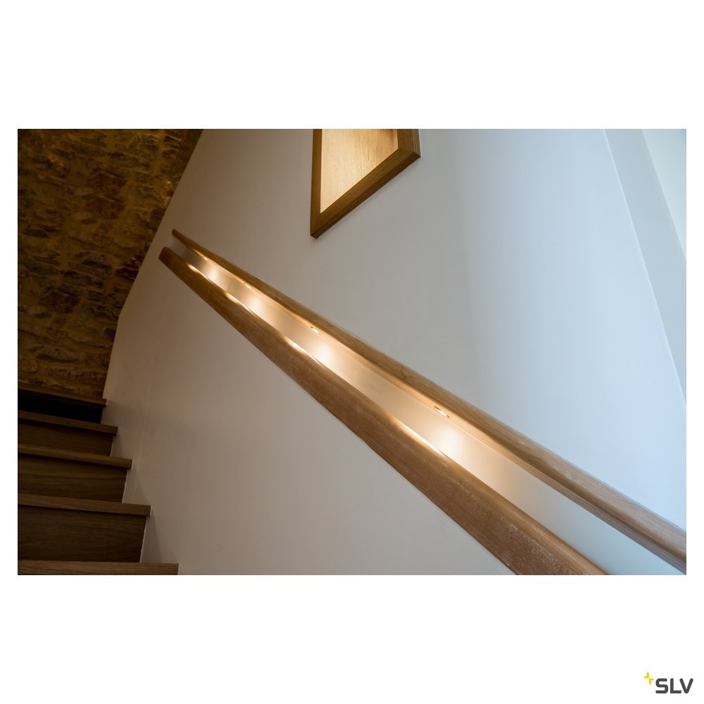 SLV Downlight DL 126 LED, rund, metall gebürstet, 3W LED, 2700K