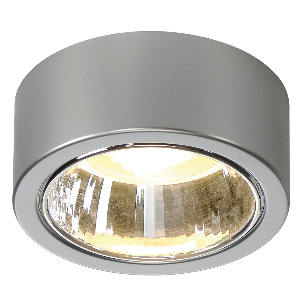SLV Deckenleuchte, CL 101 GX53, rund, silbergrau, max. 11W