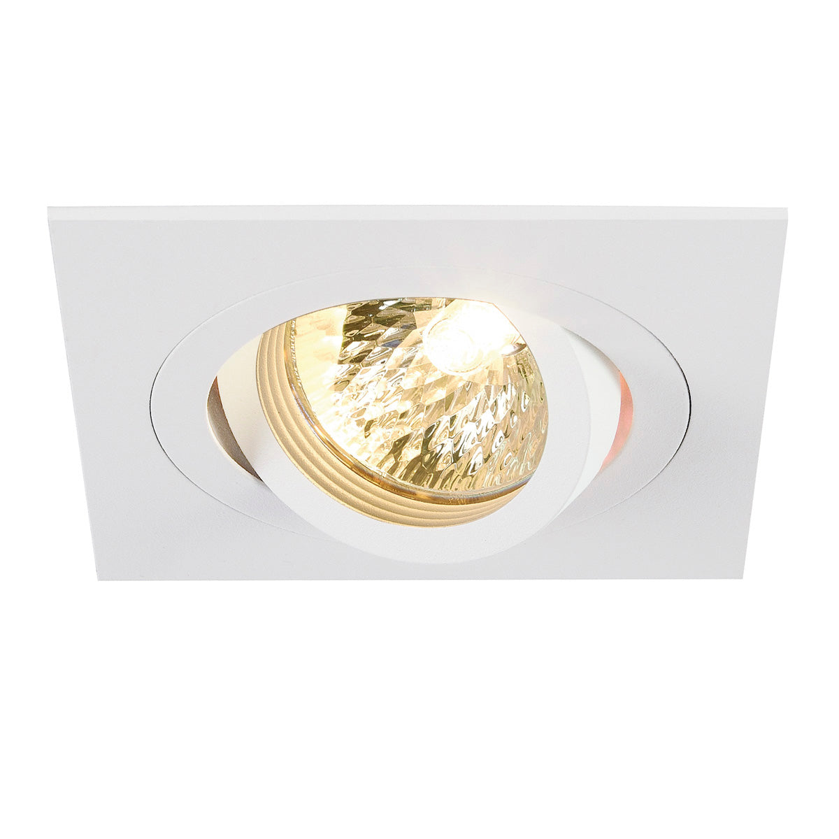 SLV NEW TRIA I MR16 Downlight, eckig, mattweiss, max. 50W, inkl. Clipfedern