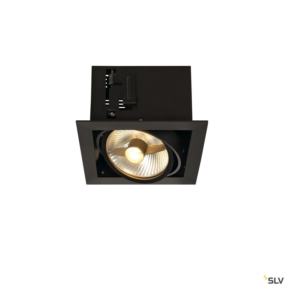 SLV KADUX 1 ES111 Downlight, mattschwarz, max. 75W