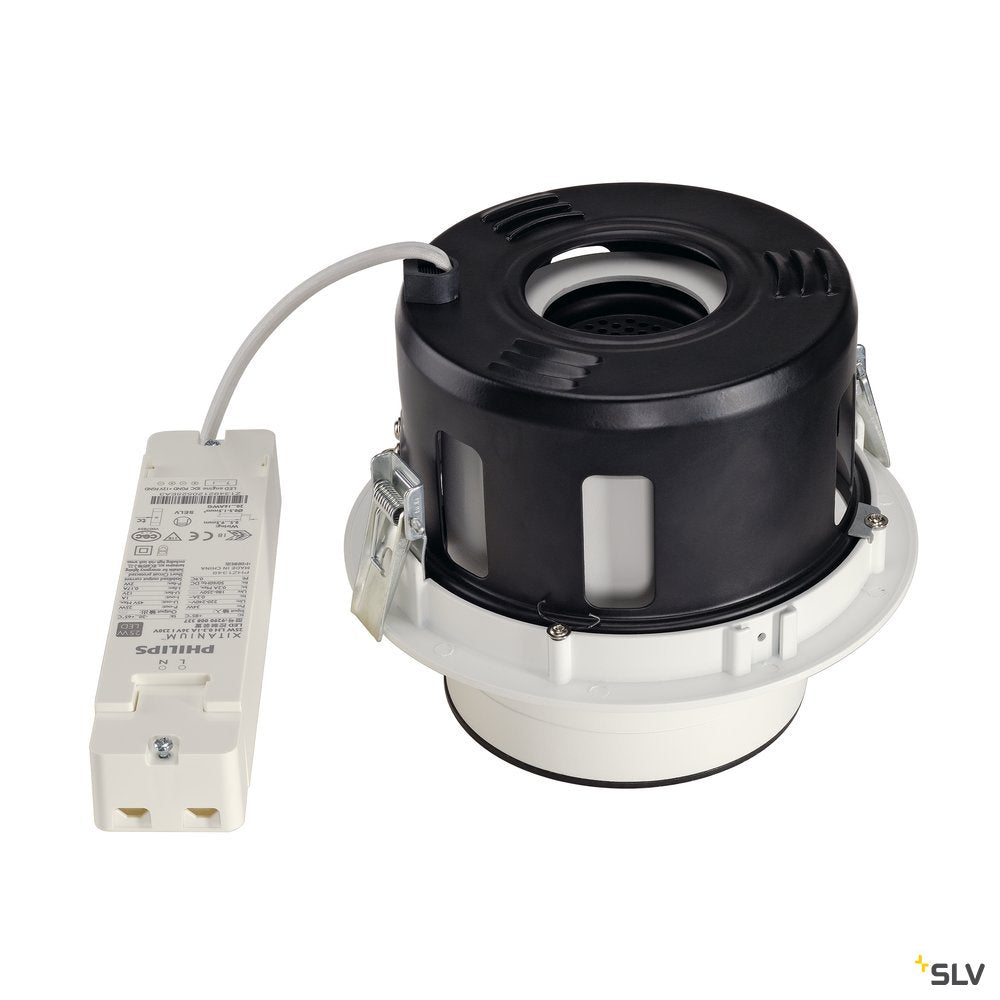 SLV SUPROS MOVE Deckeneinbau- leuchte, rund, weiß, 4000lm 4000K, SLM LED, 60° Reflektor