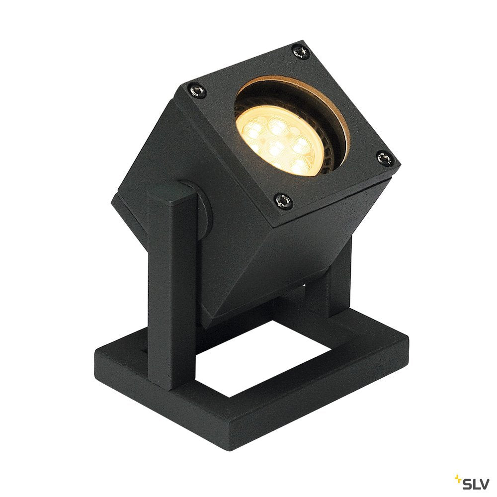 SLV CUBIX I Bodenleuchte, anthrazit, GU10, ESL, max. 25W