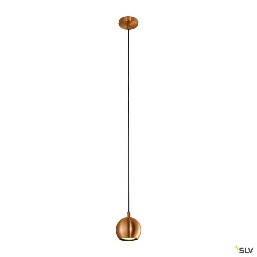 SLV LIGHT EYE BALL GU10 Pendel- leuchte, kupferfarben, max. 5W