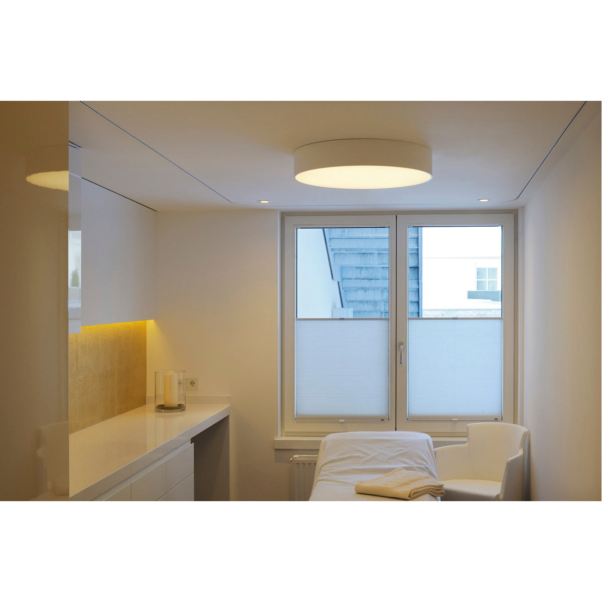 SLV MEDO PRO 60 Deckenleuchte, rund, weiss, 2xT5 24W, 2xTC-L 24W, ESL
