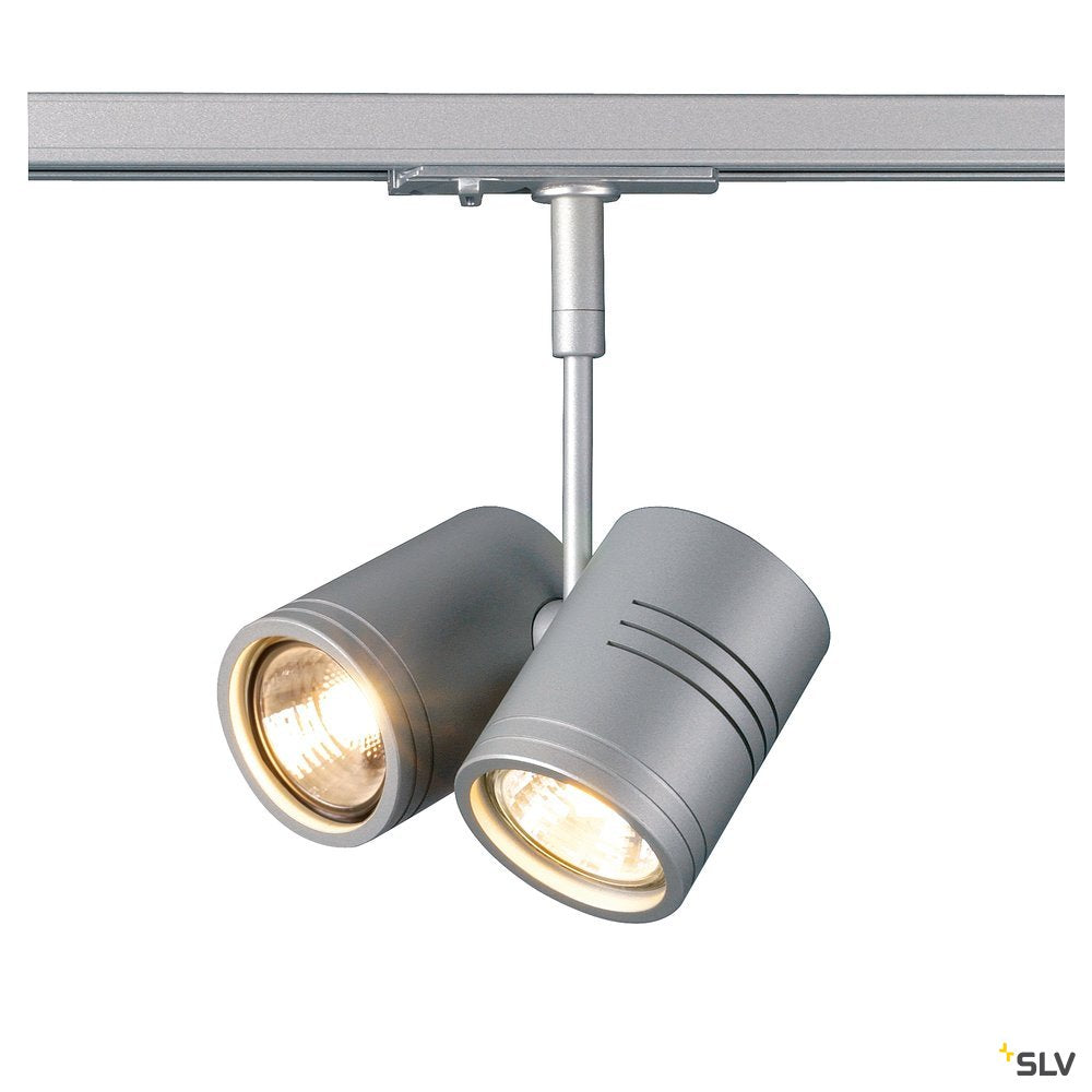 SLV Stromschienenstrahler BIMA II grau 2xGU10 50W 1P.