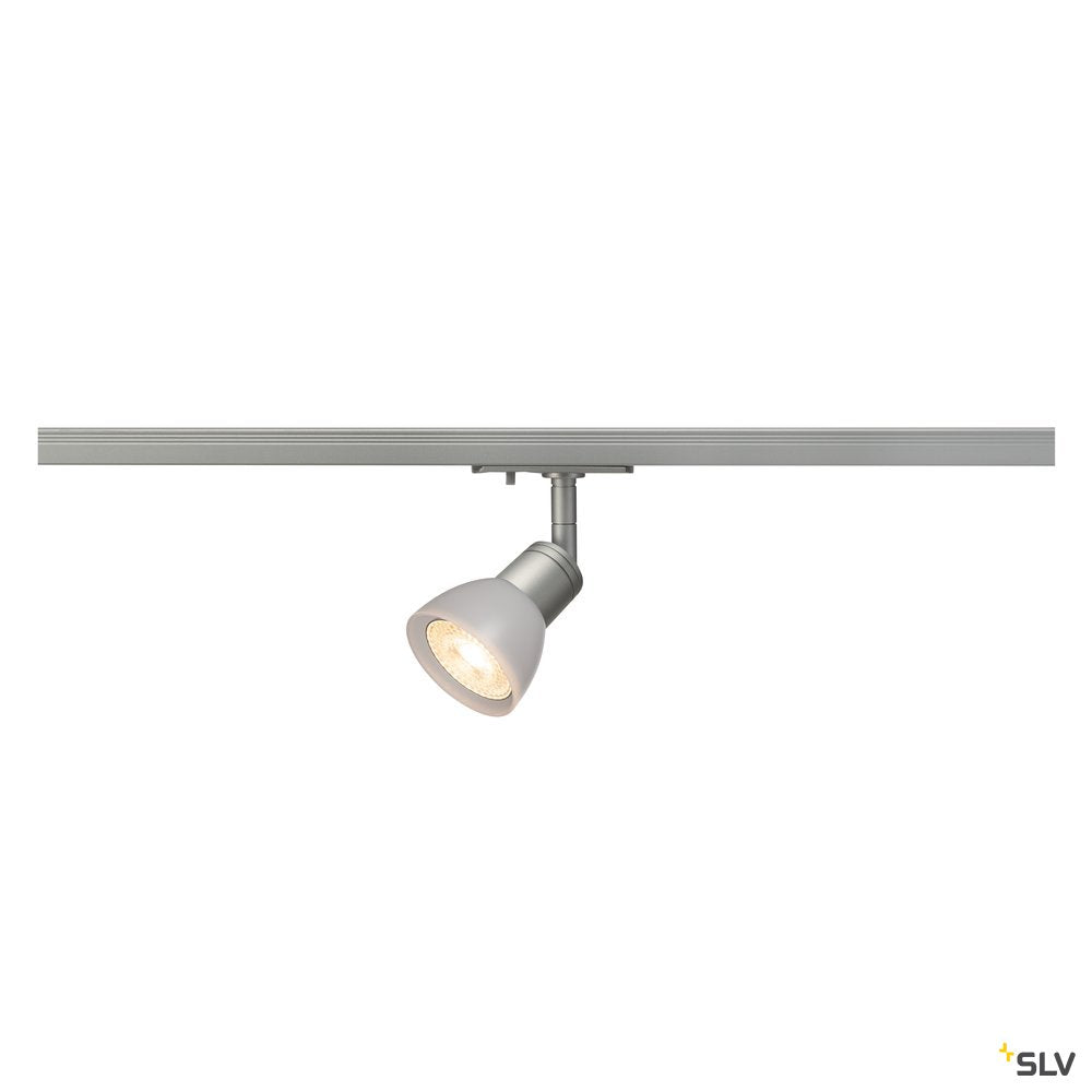 SLV PURIA Spot, silbergrau, GU10, max. 50W, inkl. 1P.-Adapter