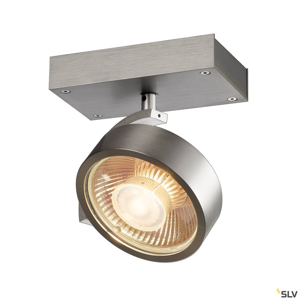 SLV KALU 1 QPAR Deckenleuchte, alu-gebürstet, ES111, max. 75W