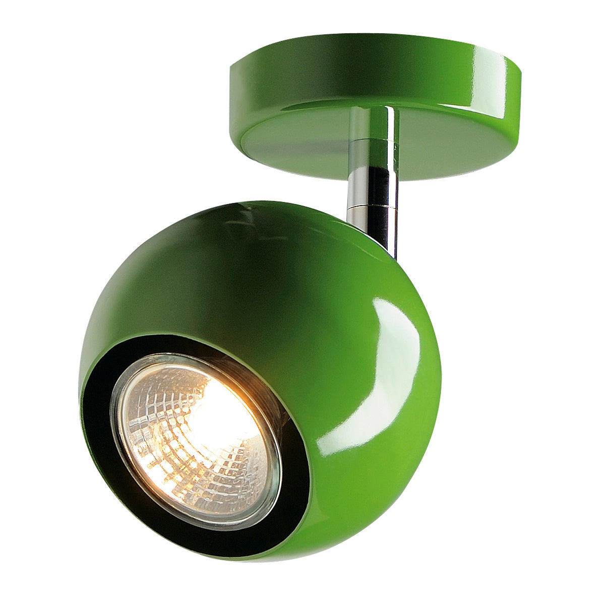 SLV LIGHT EYE 1 GU10 Wand- und Deckenleuchte, farngrün, GU10, max. 50W
