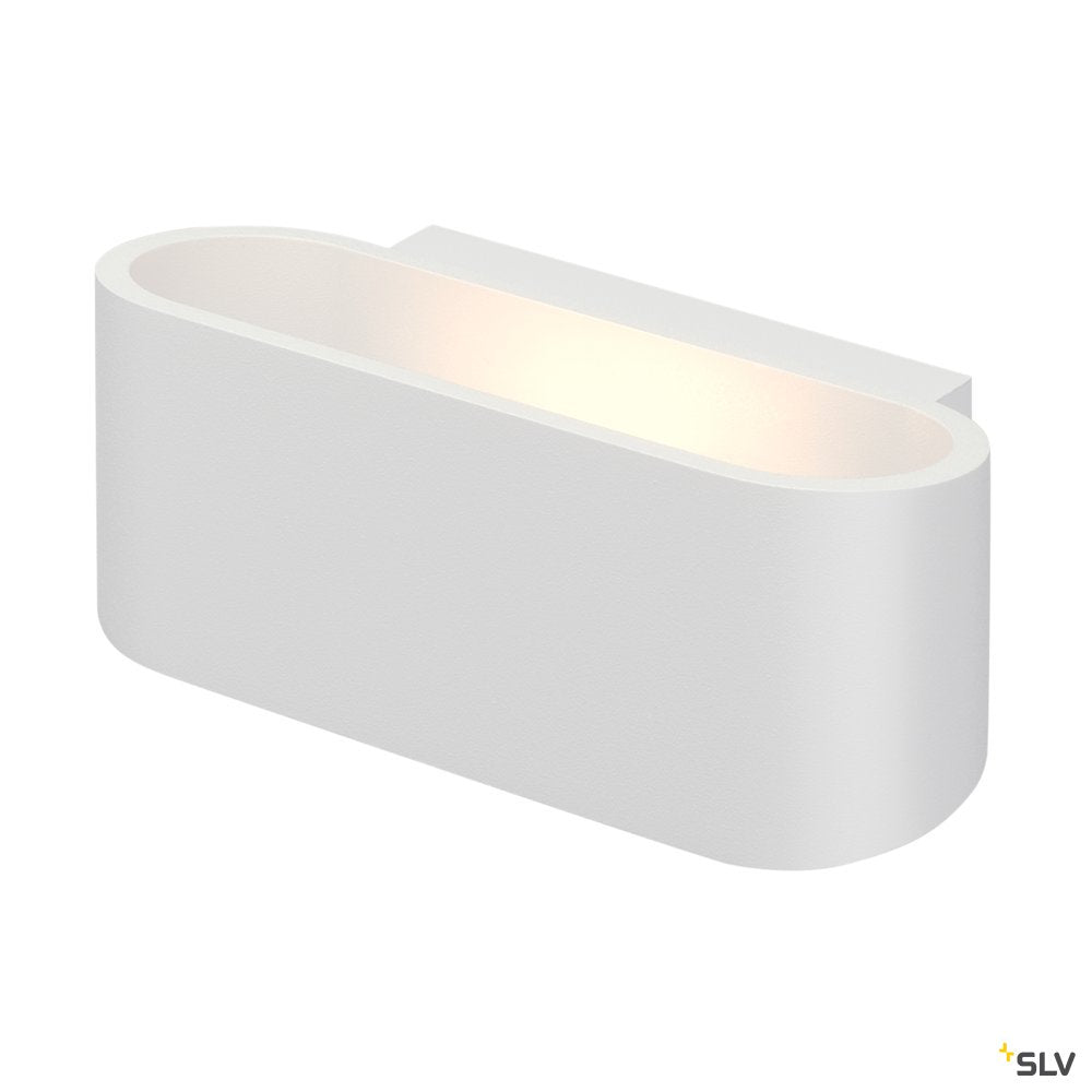 SLV OSSA R7s Wandleuchte, oval, weiss, R7s 78mm, max. 100W, up/down