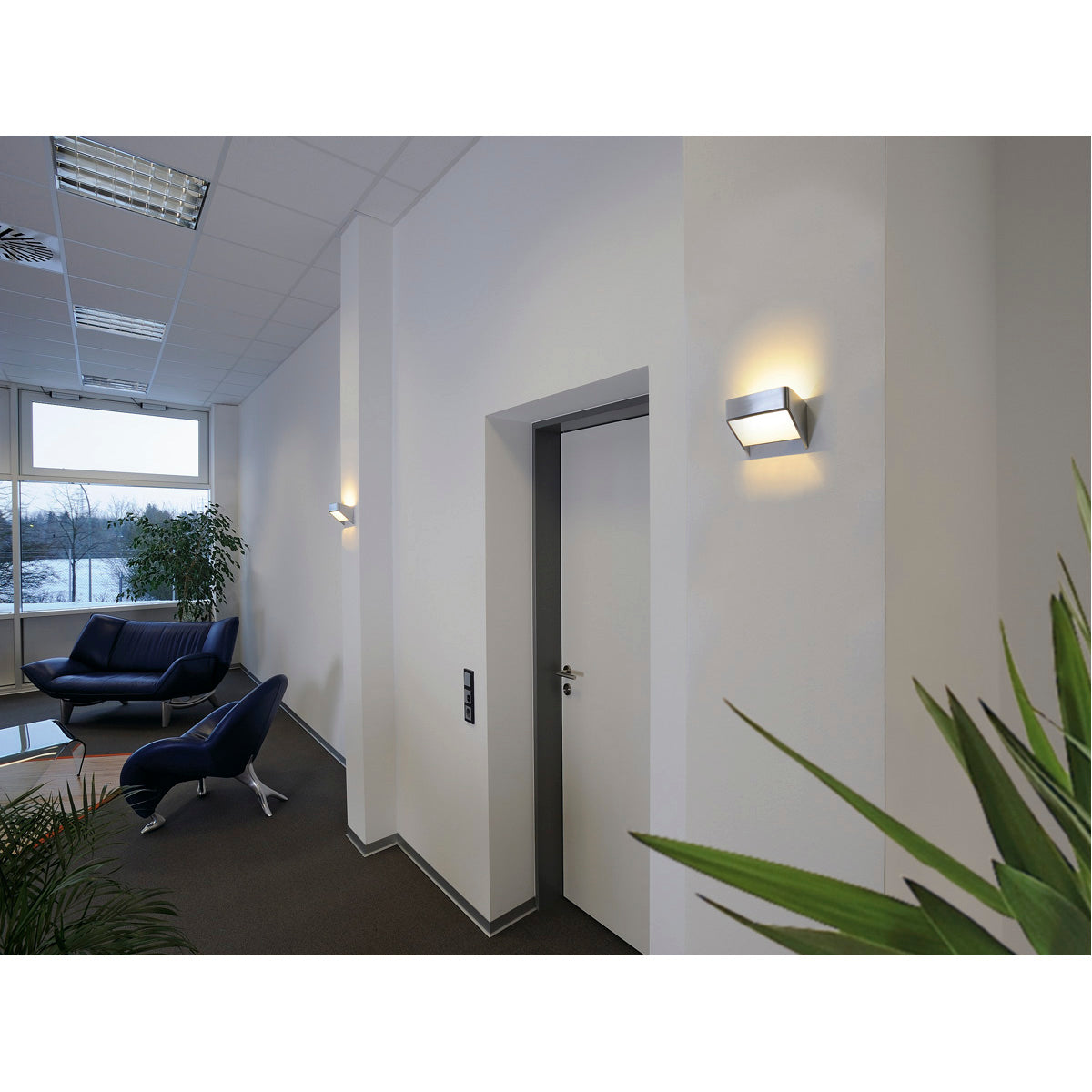 SLV DACU SPACE Wandleuchte, alu brushed/weiss, 5W LED, 3000K
