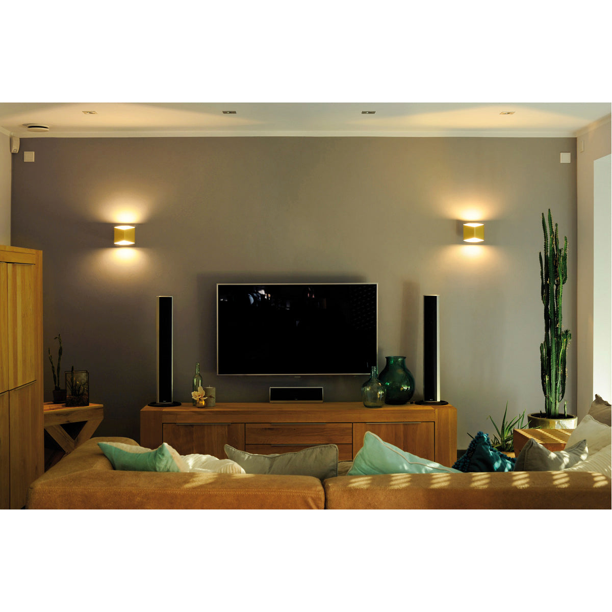 SLV CARISO LED Wandleuchte 2, messing, 7,5W LED, 3000K