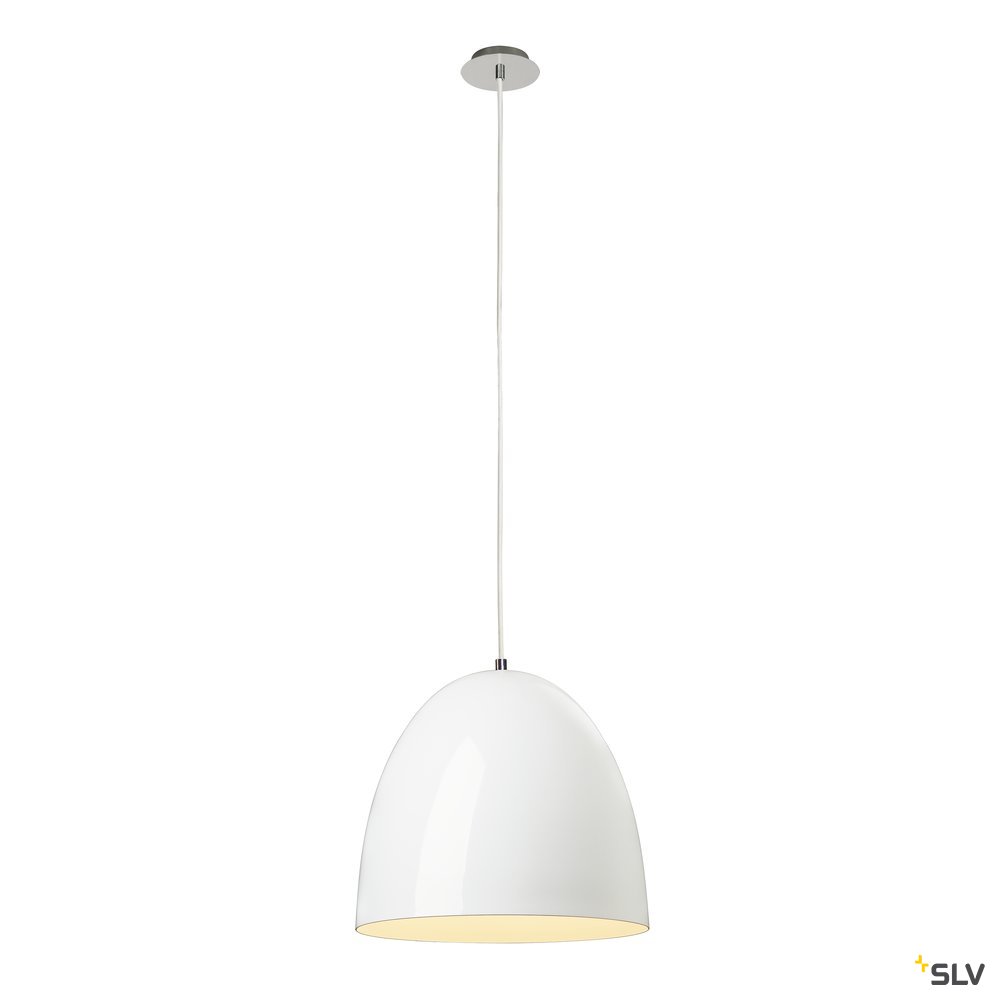SLV PARA CONE 40 Pendelleuchte, rund, weiss, E27, max. 60W
