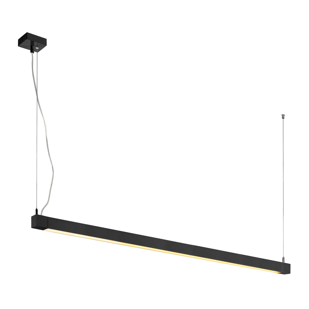 SLV OPEN GRILL LED, Single Twist Pendelleuchte, 1200mm, schwarz