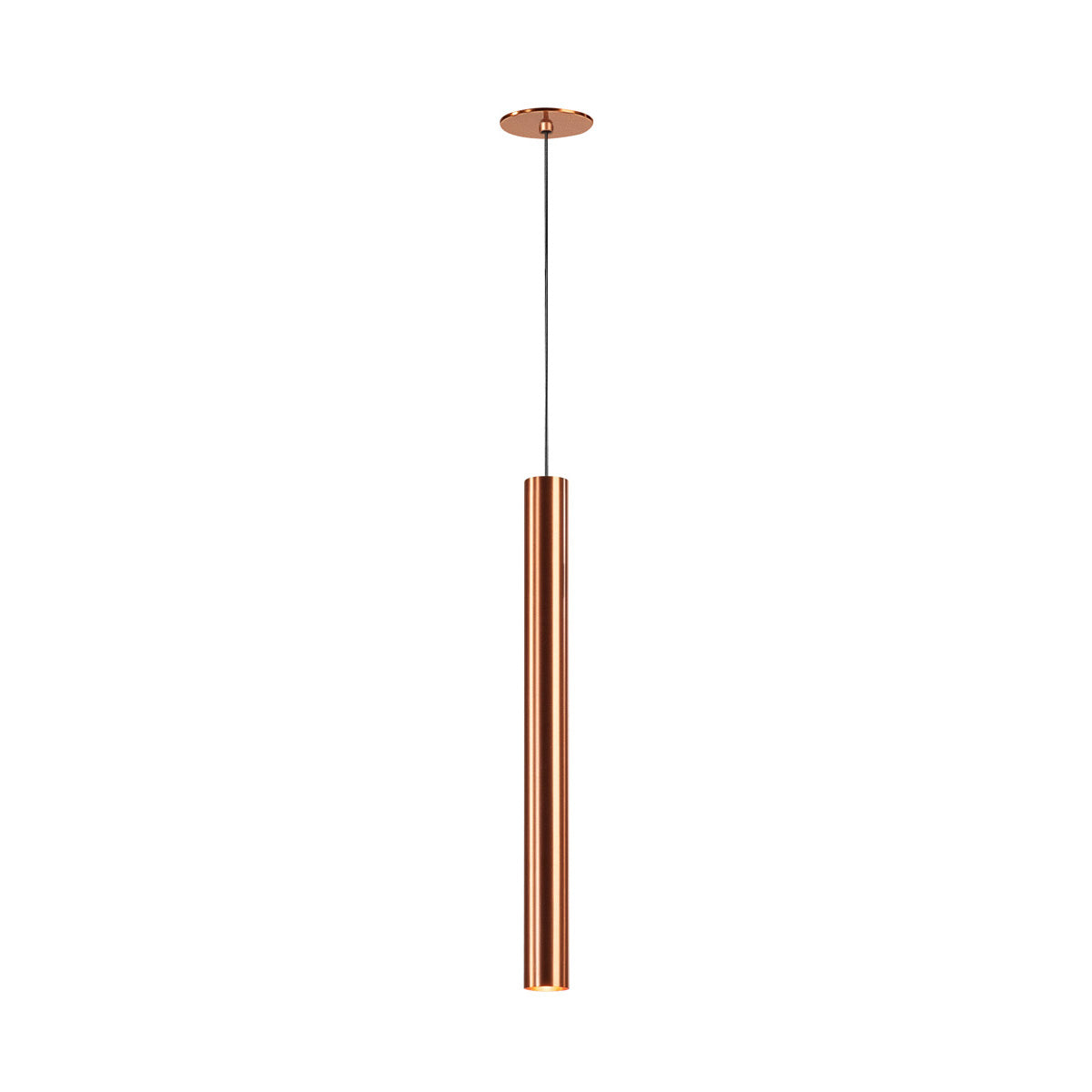 SLV HELIA 45, Pendelleuchte, LED, 3000K, rund, kupfer gebürstet, flache Rosette, 9W