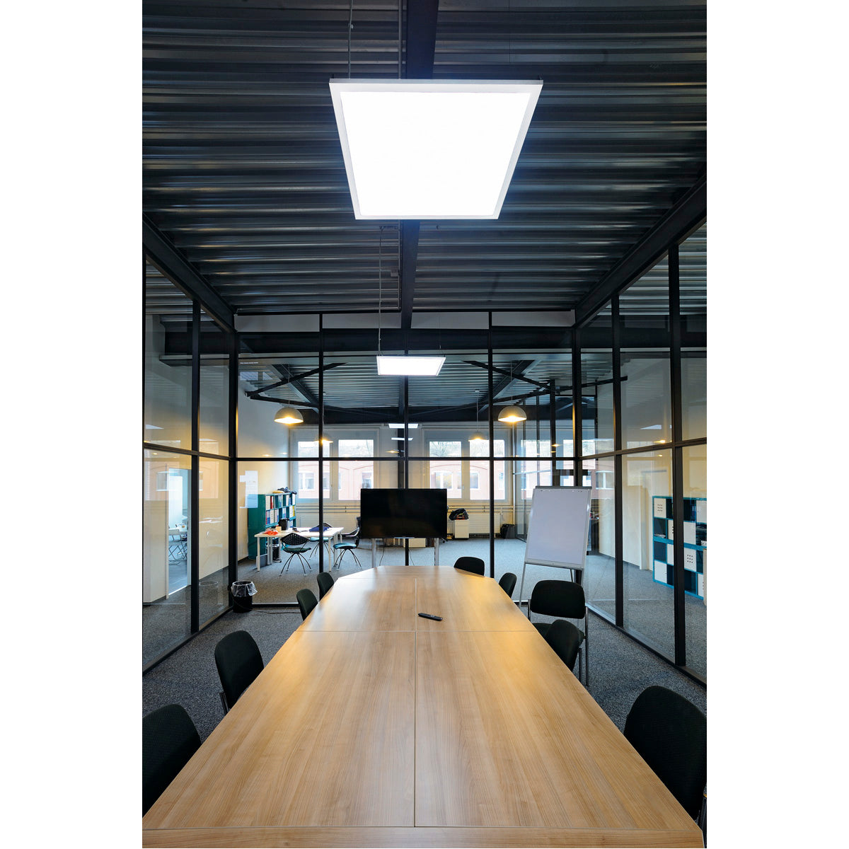 SLV I-VIDUAL LED Panel für Rasterdecken, 595x595mm, mattweiss, 3000K
