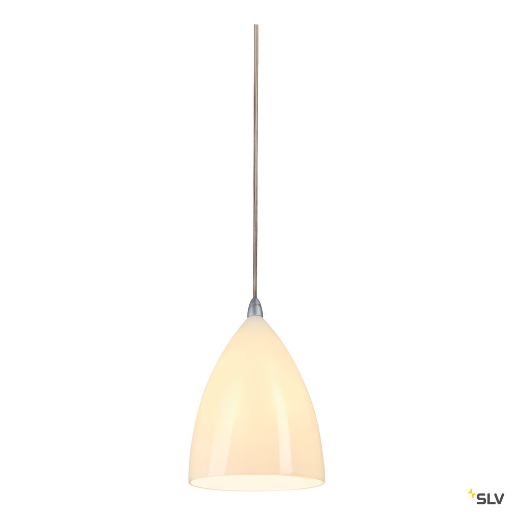 SLV TONGA 4 Pendelleuchte für EASYTEC II,chrom, Keramik weiss, E14 max. 60W