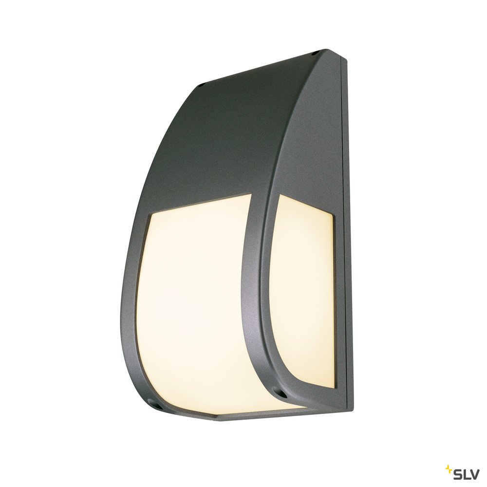 SLV Wandleuchte KERAS ELT anthrazit E27 25W IP54