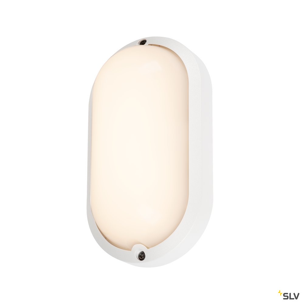 SLV TERANG 2 XL SENSOR, Wand- und Deckenleuchte, oval, weiss, 3000K, IP44