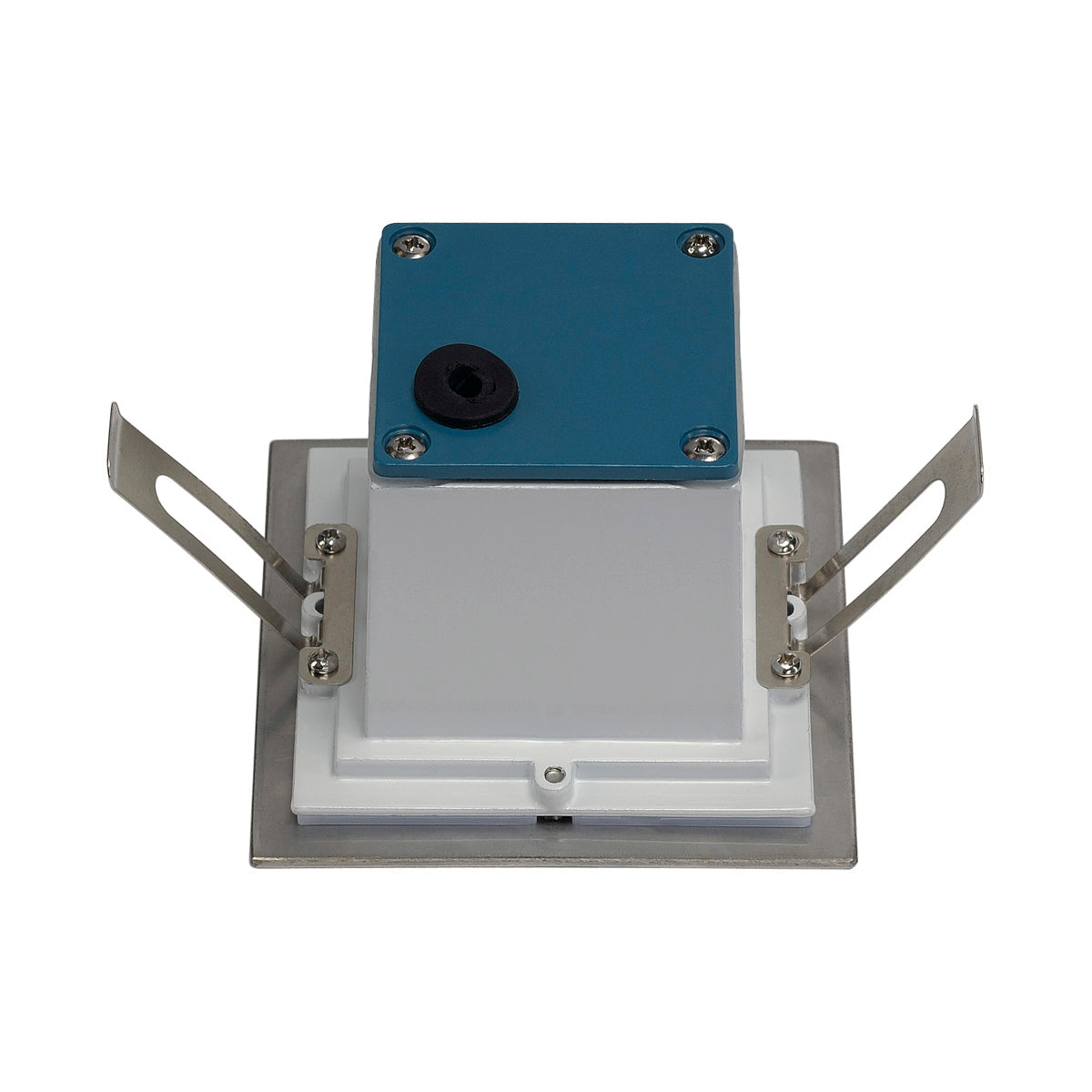 SLV FRAME OUTDOOR 16 LED Wand- einbauleuchte, quadratisch, Edelstahl, warmweiss