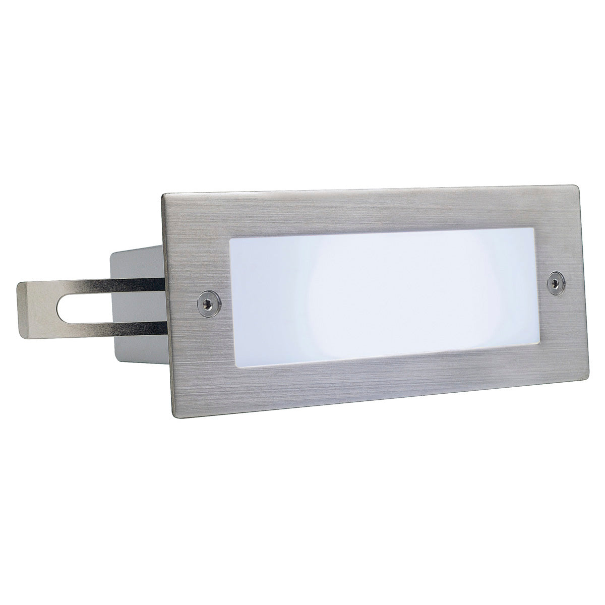 SLV BRICK LED 16 EDELSTAHL 304 Wandleuchte, gebürstet, 1W, weiss, IP44