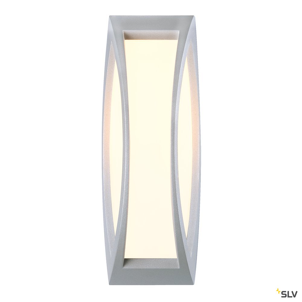 SLV MERIDIAN 2 Wandleuchte, silbergrau, E27 ESL, max. 25W, IP54