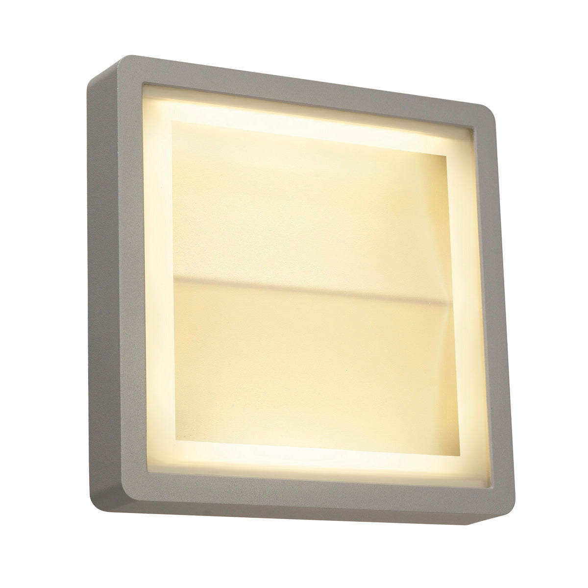 SLV INDIGLA WING Deckenleuchte, silbergrau, 2x36 SMD LED, 15W, 3000K, IP54