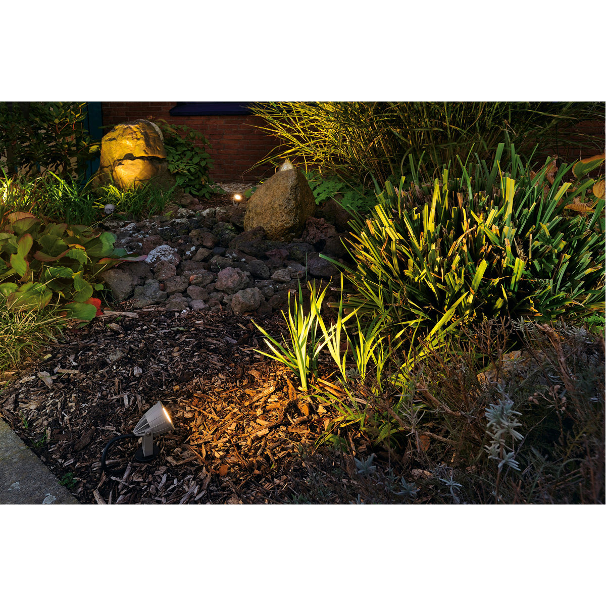 SLV NAUTILUS SPIKE LED KOMPAKT, silbergrau, 230V, 3000K