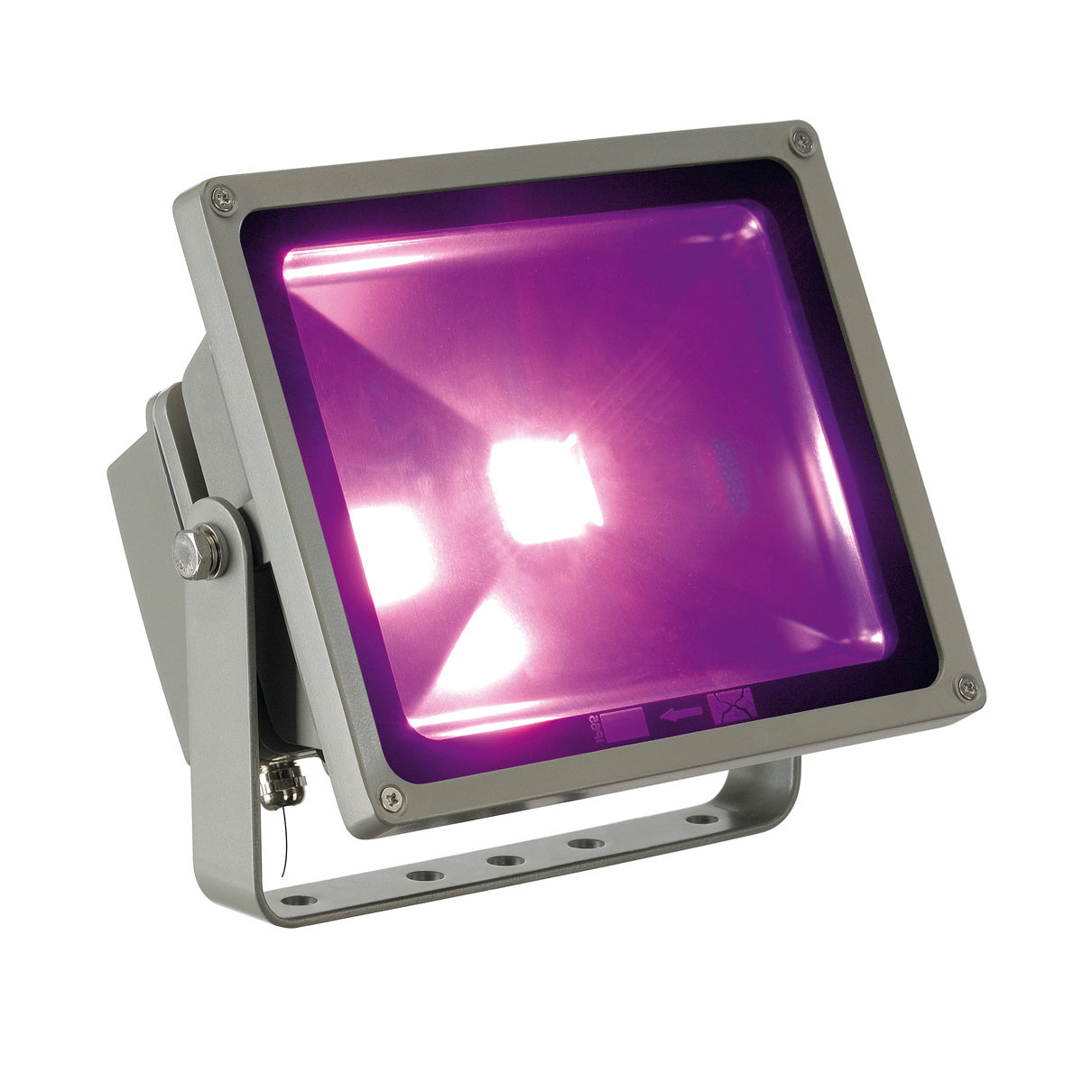 SLV FLOODI (RF) Strahler, silber- grau, RGB LED